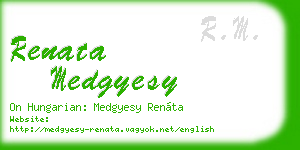 renata medgyesy business card